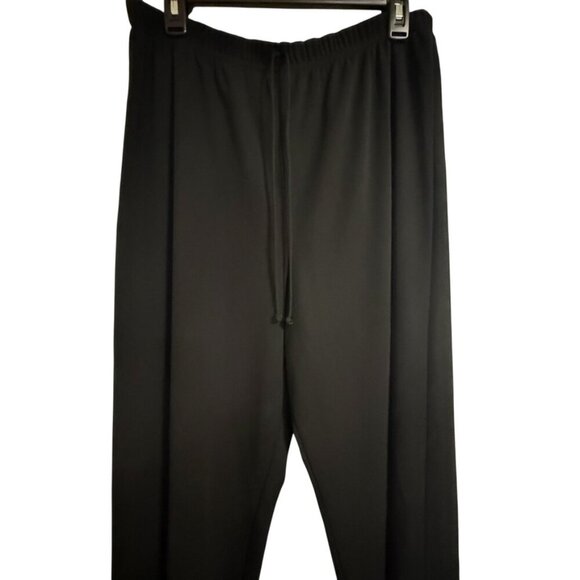 Kathy Lee Collection Black Polyester Pants SZ Large Vintage Career - Picture 4 of 7